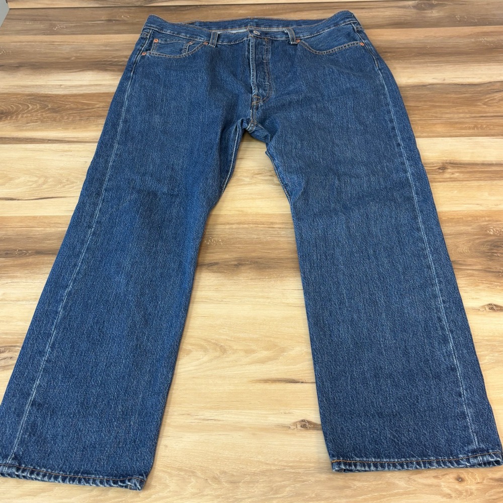 Levi's 501 Jeans Mens W38 L29 Blue Denim Button Fly Straight Leg